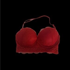 Victoria's Secret Red Lace Push-Up Bra